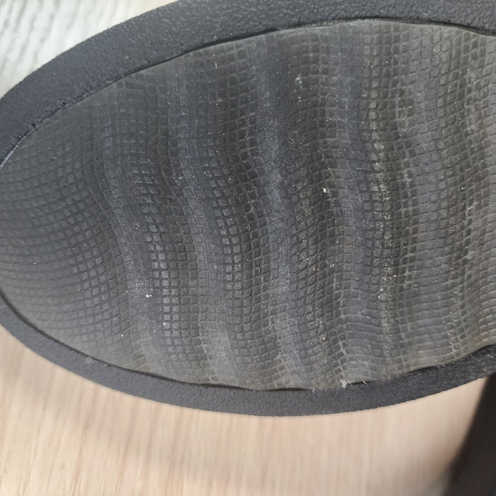 clarks comfort leather slip on loafers  size 7.5M black - Picture 7 of 7